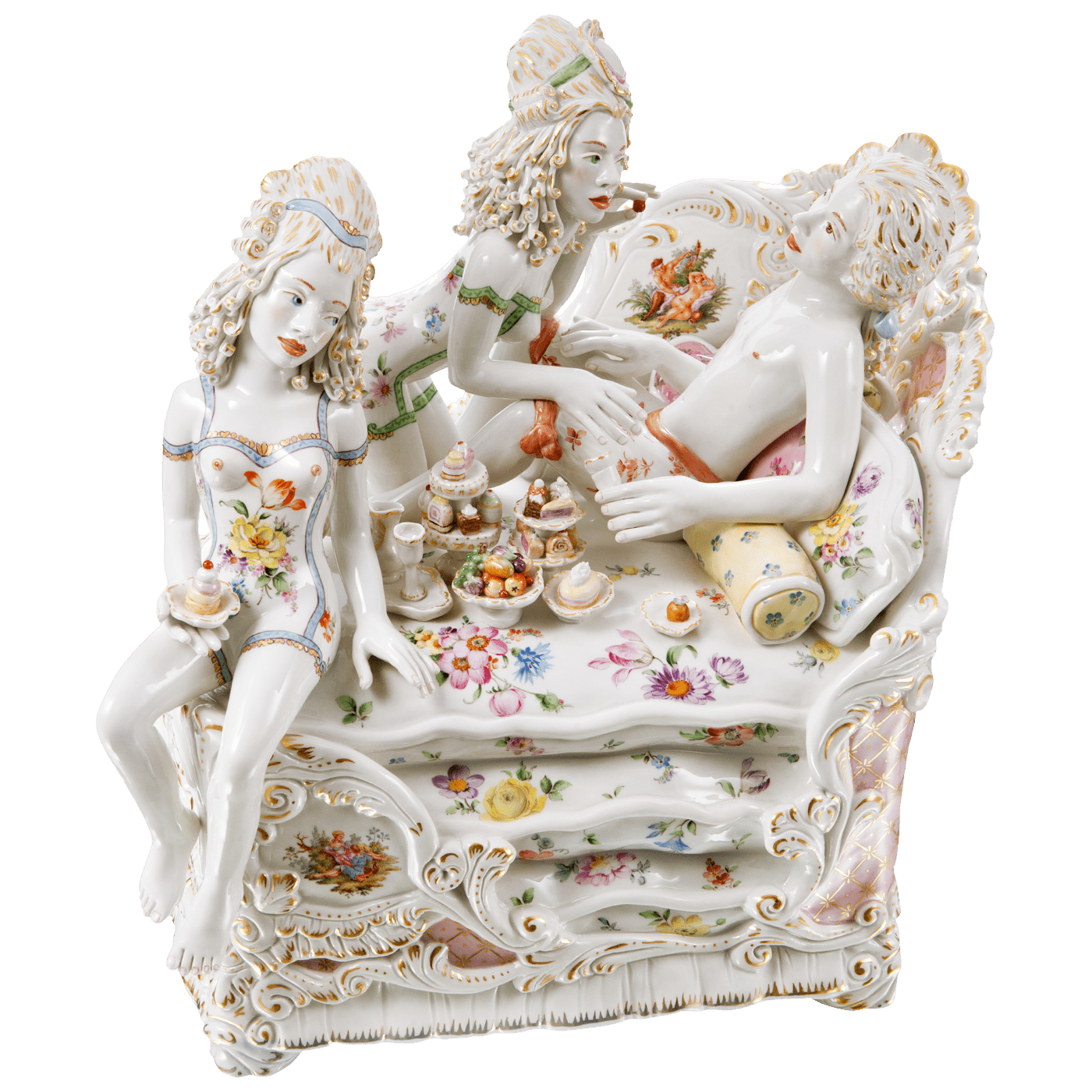 Figur Chris Antemann Süsse Verführung, H 35 cm | Meissen Figuren Individuell 65c028 - 73684 - Meissen Weimar