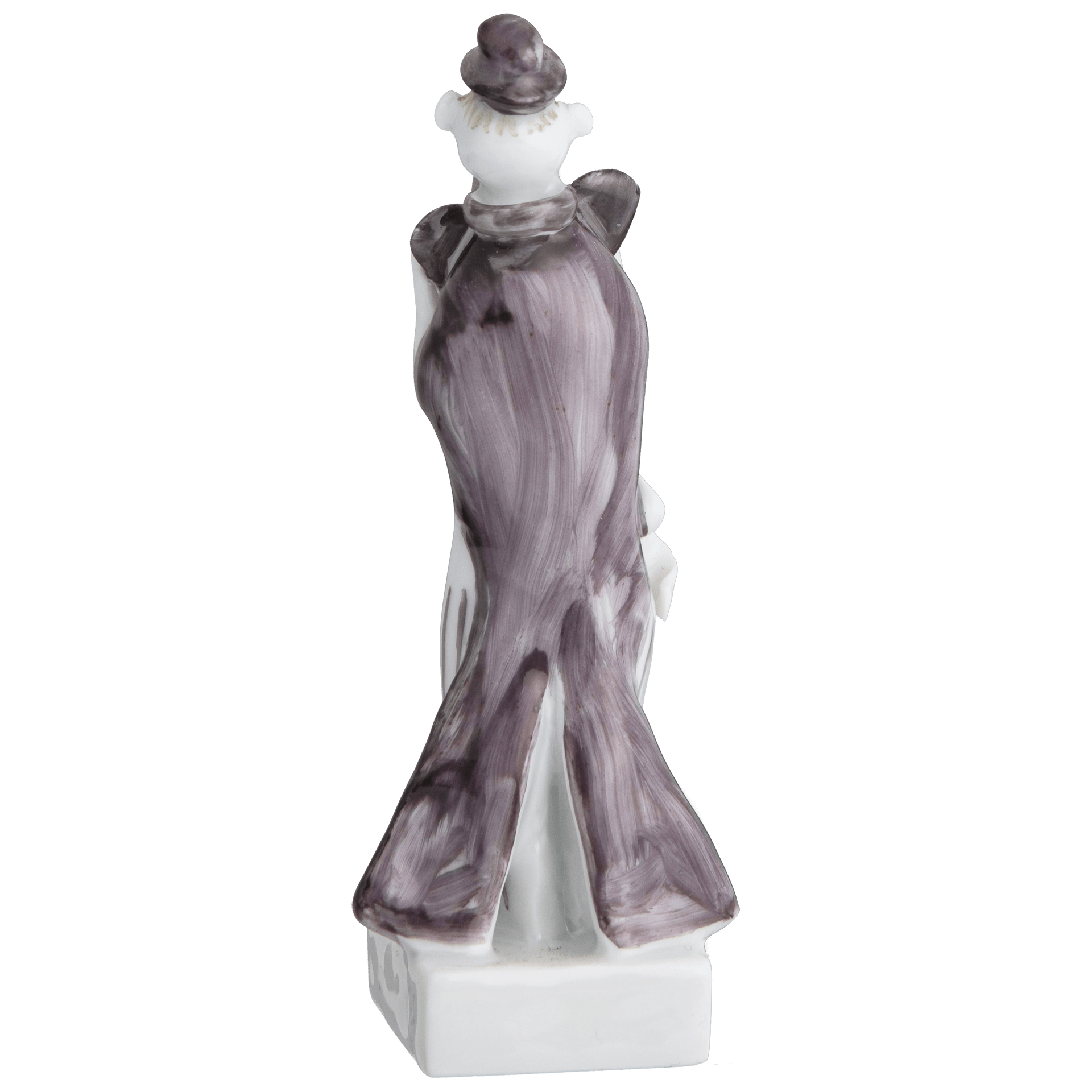 Figur Clown mit Saxophon, platin staffiert, H 7,5 cm | Meissen Figuren - Edition Spassvogel 901300 - 60654 - Meissen Weimar