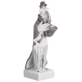 Figur Clown mit Saxophon, platin staffiert, H 7,5 cm | Meissen Figuren-Edition Spassvogel