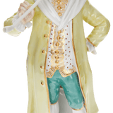 Figur Cortesan, bunt und gold staffiert, H 17 cm | Meissen Figuren-Edition Italienische Komödie