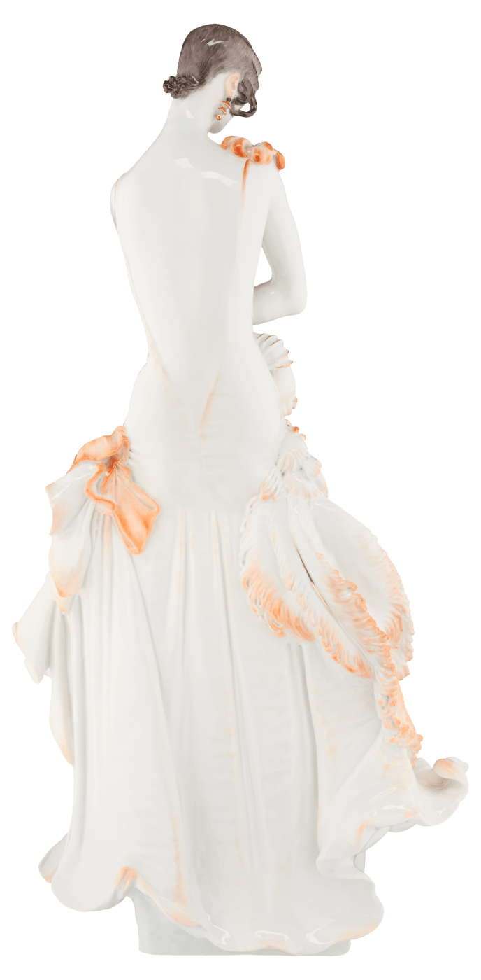 Figur Dame mit Fächer, handbemalt, H 47 cm | Meissen Exklusiv - Kollektion 900580 - 73322 - Meissen Weimar