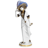 Figur Dame mit Handtasche, limitiert, H 28 cm | Meissen Limitierte Meisterwerke