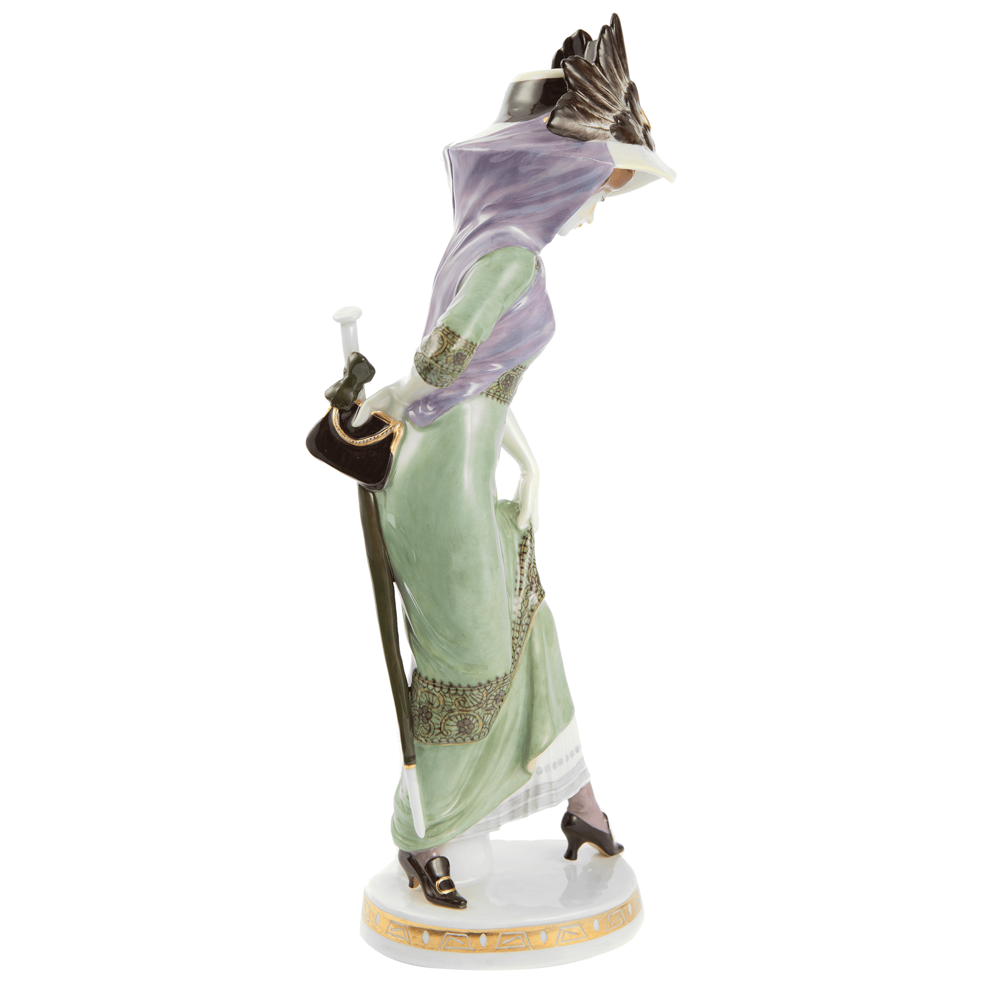 Figur Dame mit Schirm Limitierte Meisterwerke, Porzellan, H 28 cm | Meissen Limitierte Meisterwerke 900384 - 73455 - Meissen Weimar