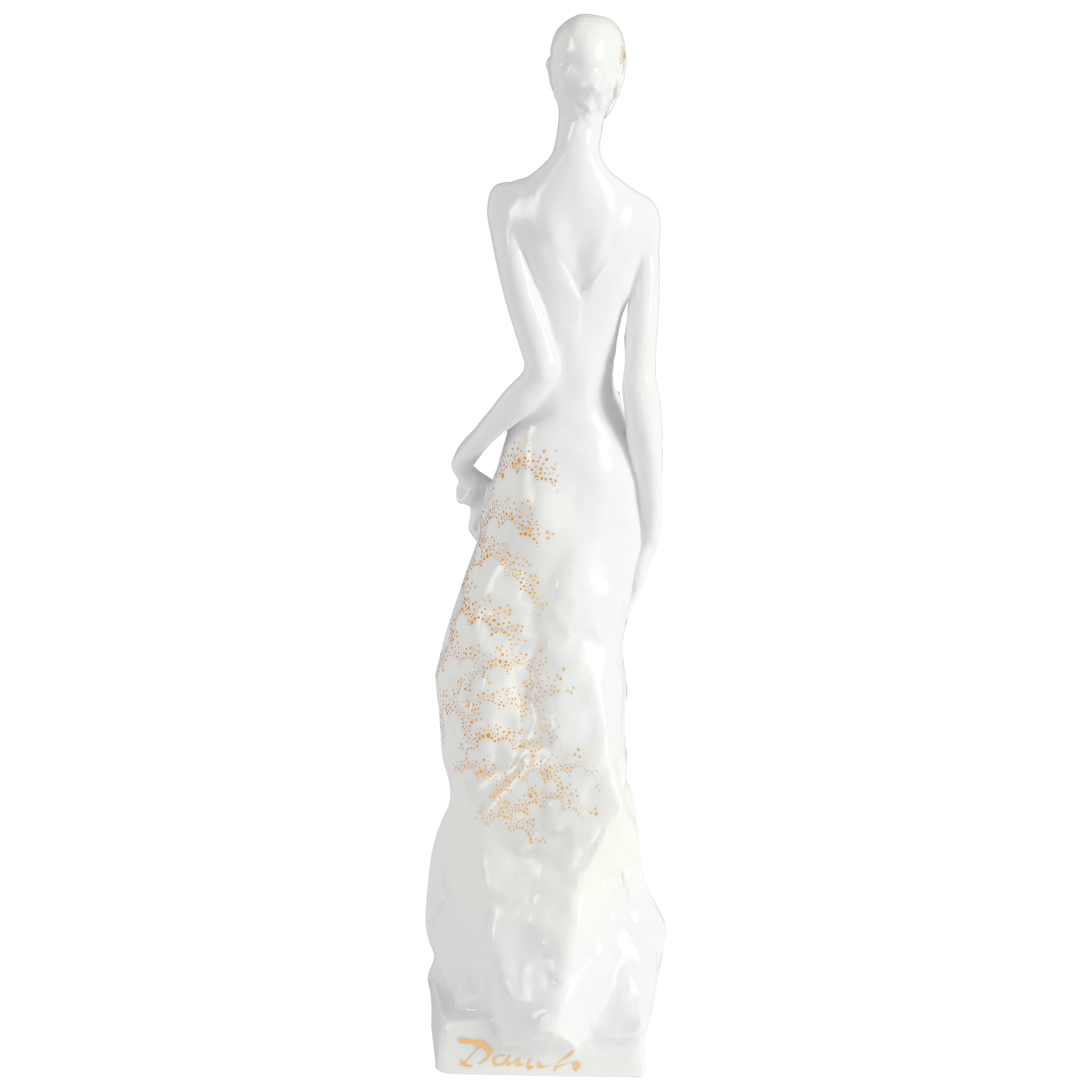 Figur Das Kleid Ciel, Weiß - Gold, H 26,5 cm | Meissen Figuren Individuell 65c074 - 73467 - Meissen Weimar