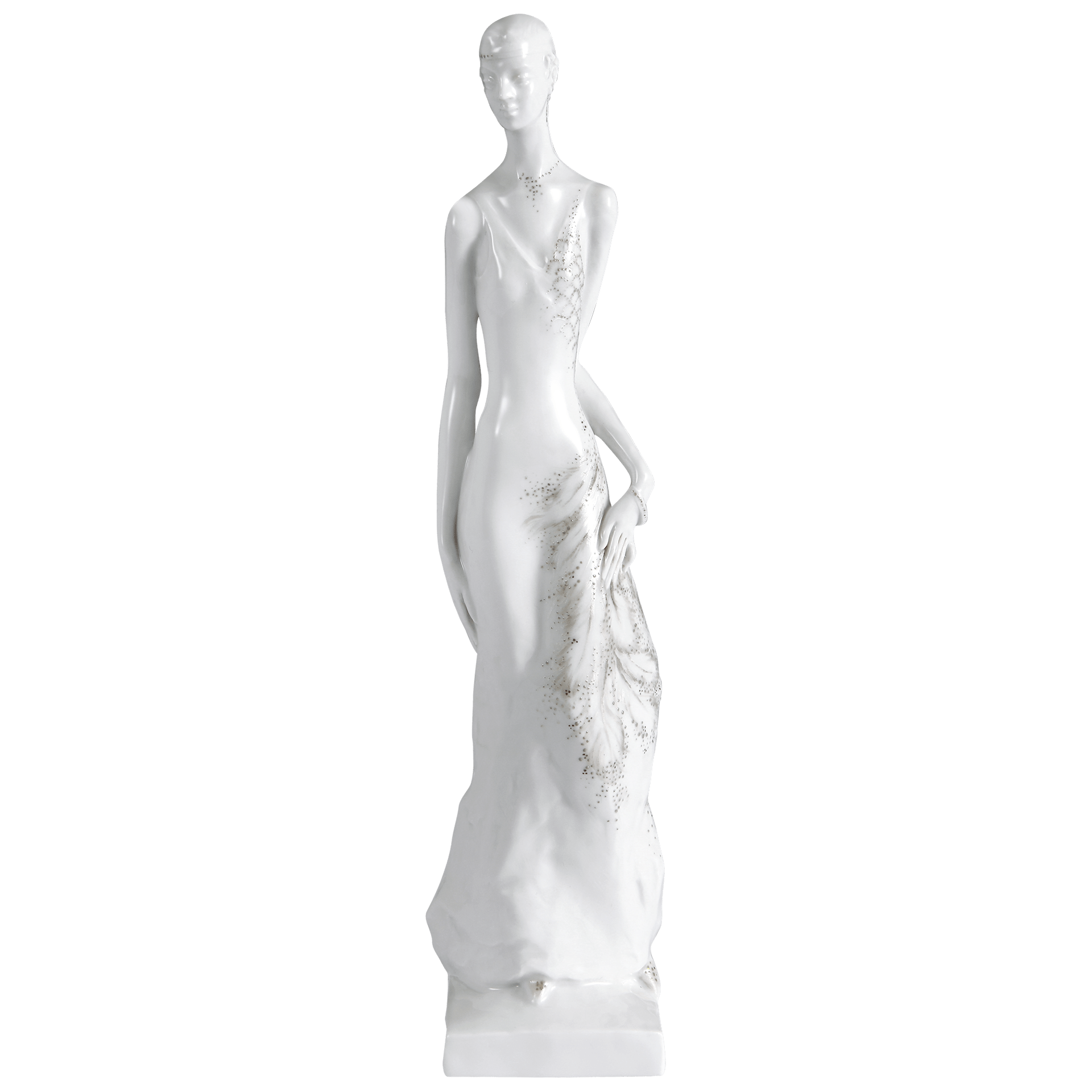 Figur Das Kleid Leda, Porzellan, H 26,5 cm, limitiert 10 Stück | Meissen Einzelplastik 65c071 - 73467 - Meissen Weimar