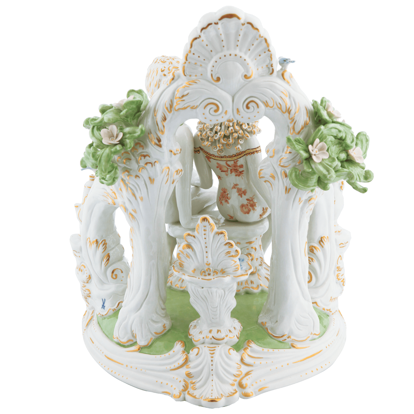 Figur Der heimliche Kuss, Porzellan, H 34 cm | Meissen Figuren Individuell 65c028 - 73688 - Meissen Weimar