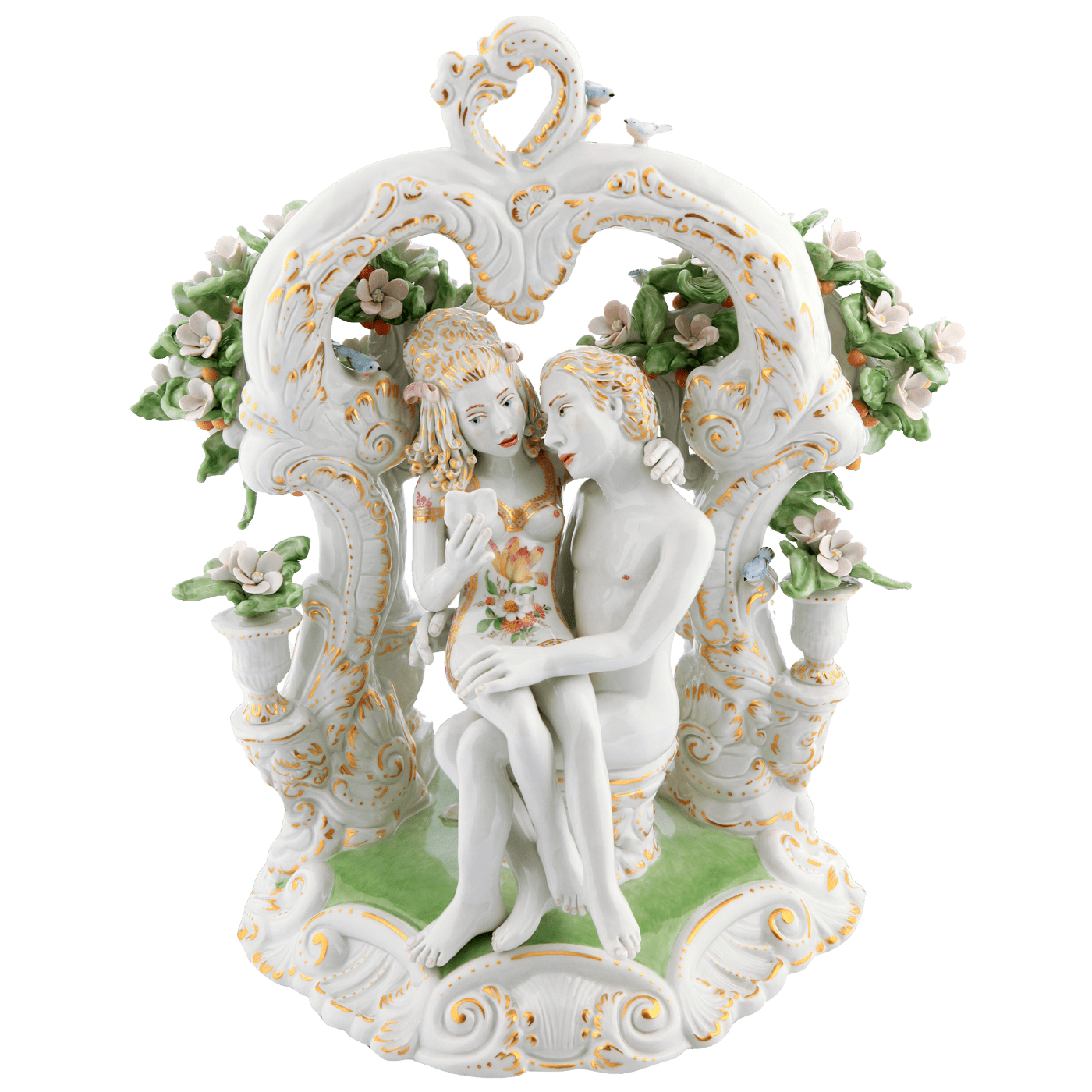 Figur Der Liebesbrief, Porzellan, H 38 cm | Meissen Figuren Individuell 65c028 - 73690 - Meissen Weimar
