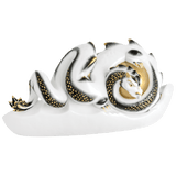 Figur, Drachenperle schwarz und gold, H 15,5 cm, limitiert | Meissen Figuren Individuell