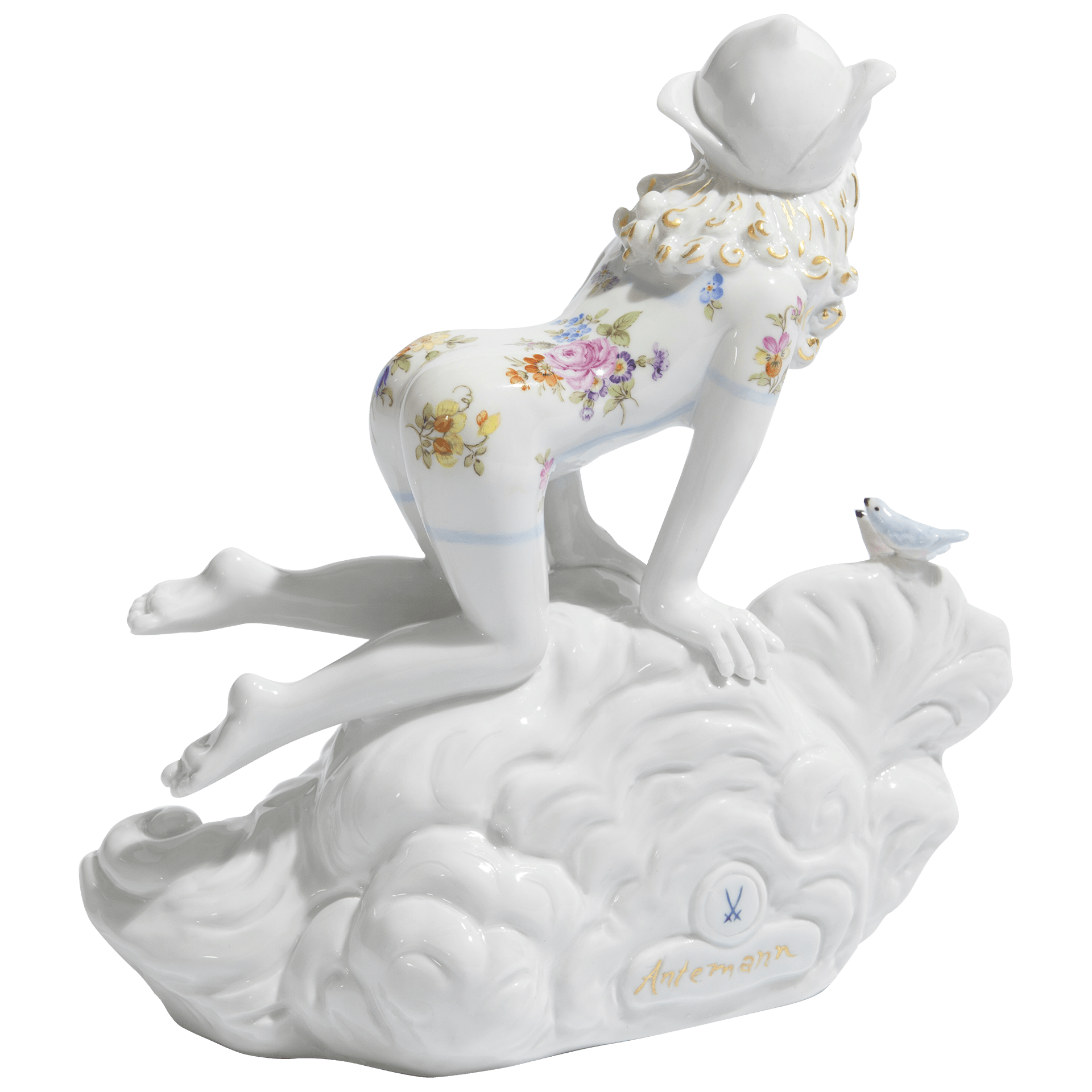 Figur Dreaming Maid, Porzellan, H 18,5 cm | Meissen Figuren Individuell 65c028 - 73730 - Meissen Weimar