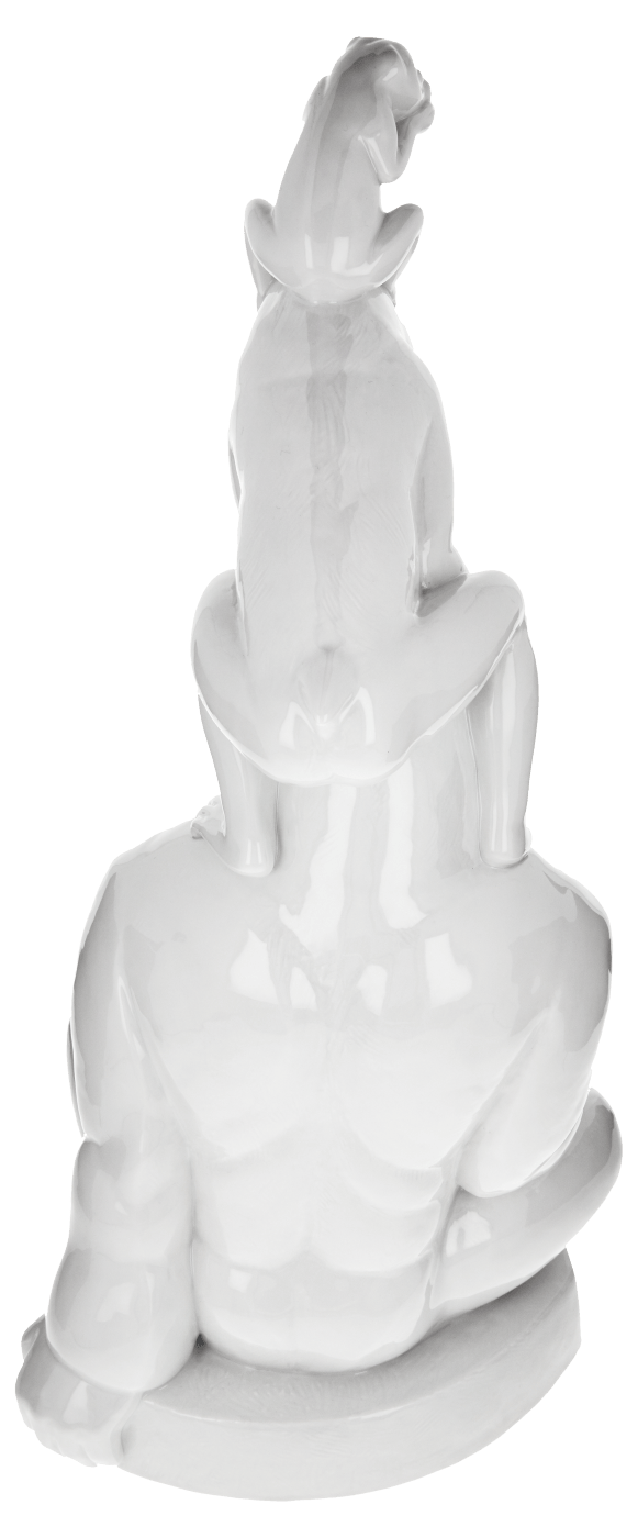 Figur Drei Affen, Weiß, H 41 cm | Meissen Atelier - Edition 000001 - 78327 - Meissen Weimar
