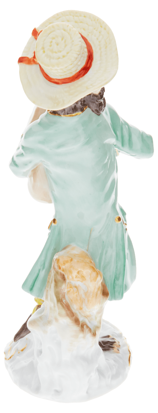 Figur Dudelsackpfeifer, H 15 cm | Meissen Figuren - Edition Affenkapelle 90c300 - 60008 - Meissen Weimar