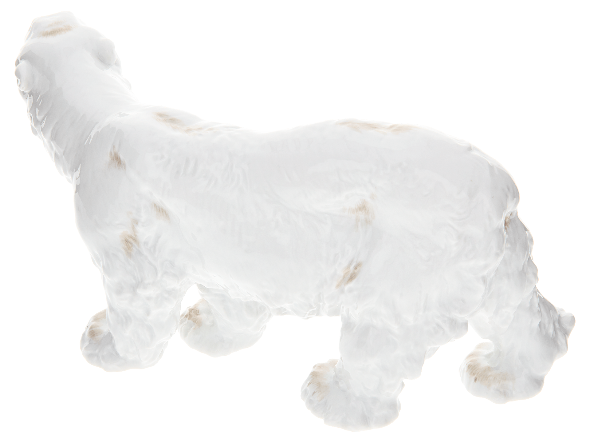 Figur Eisbär, bunt staffiert, L 22 cm | Meissen Figuren Individuell 900100 - 78794 - Meissen Weimar