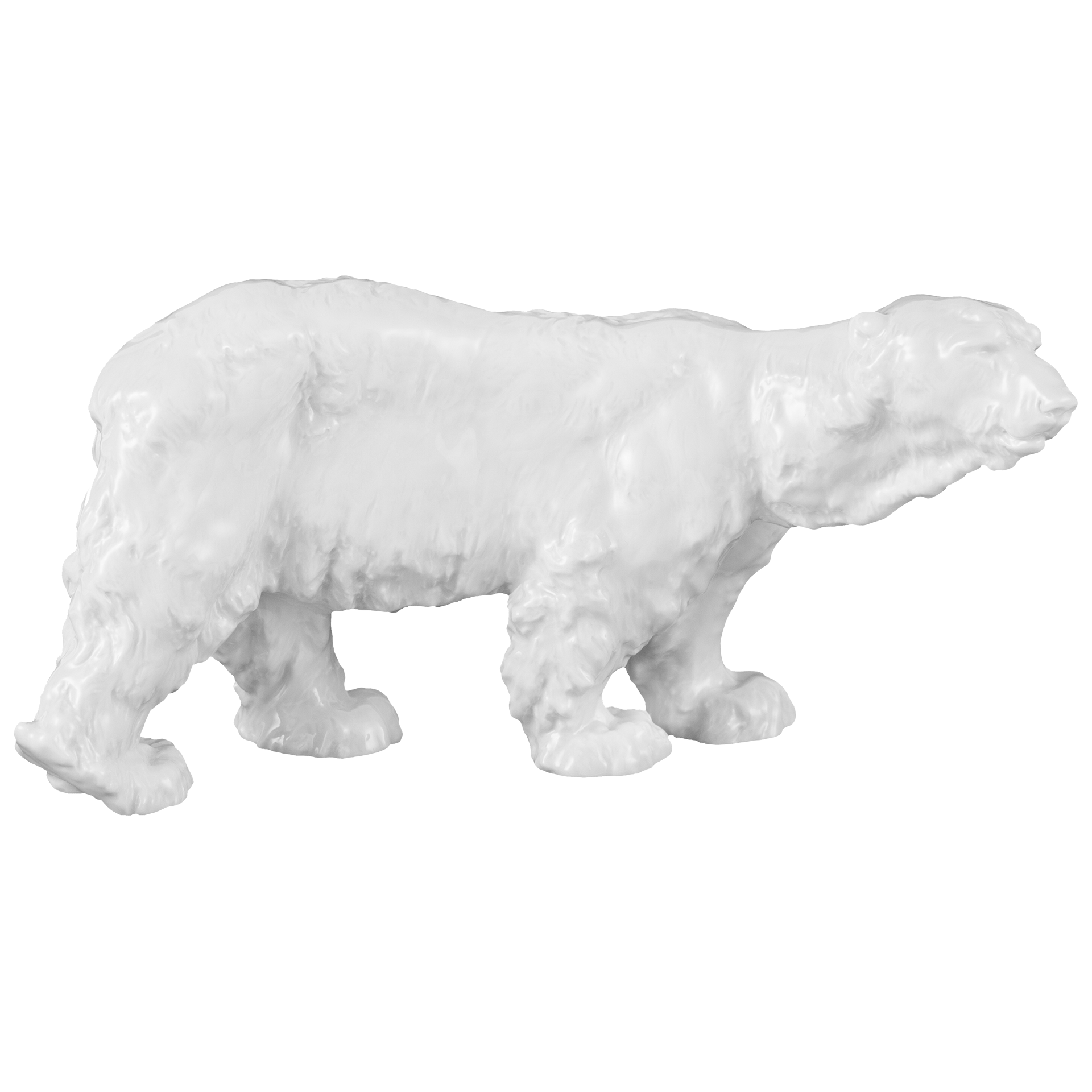 Figur Eisbär, Weiß, L 22 cm | Meissen Figuren Individuell 000001 - 78794 - Meissen Weimar