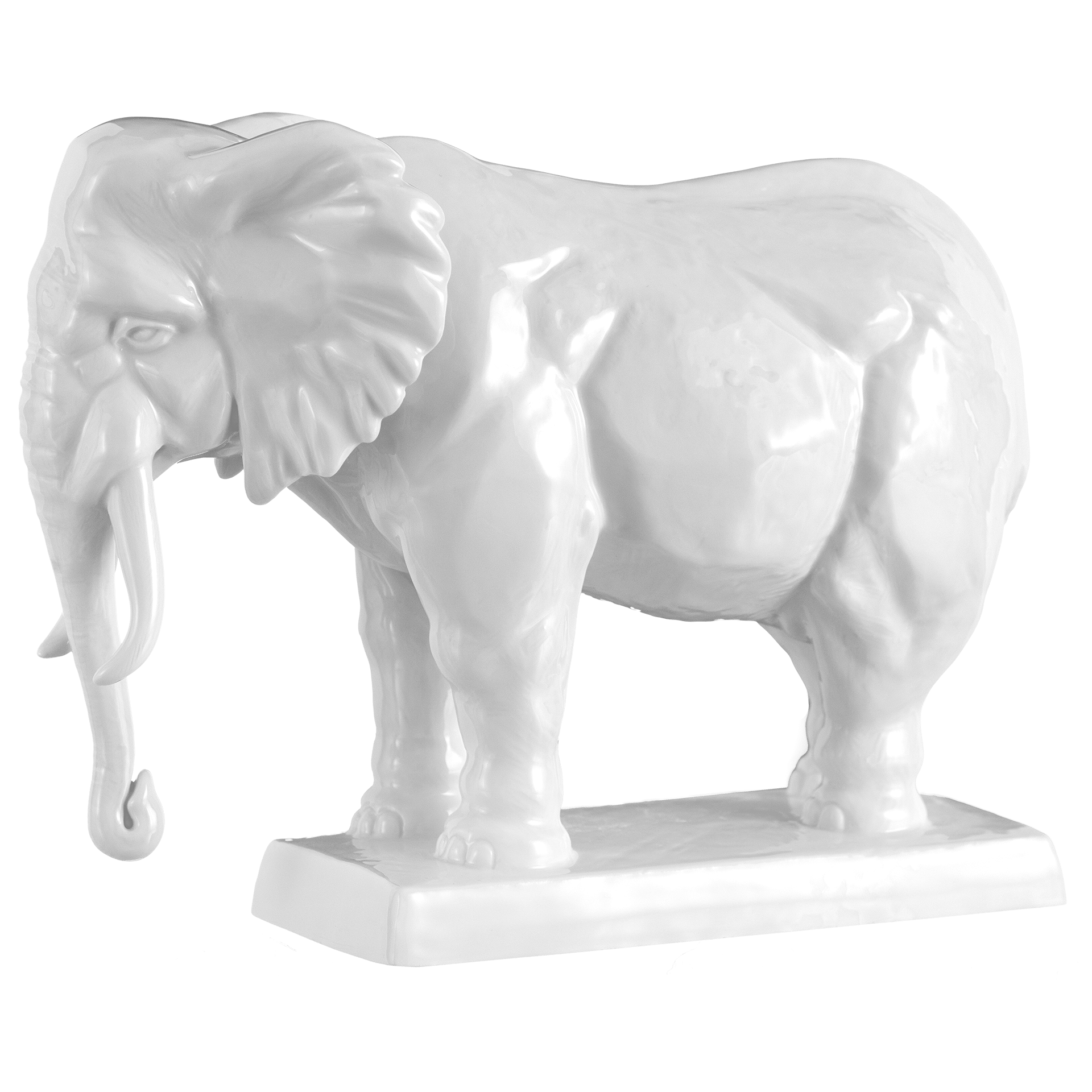 Figur Elefant Weiß H 18,5 cm | Meissen Atelier - Edition 000001 - 78015 - Meissen Weimar