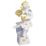 Figur Engel mit Becken, Gold, H 10 cm | Meissen Figuren-Edition Weihnachten
