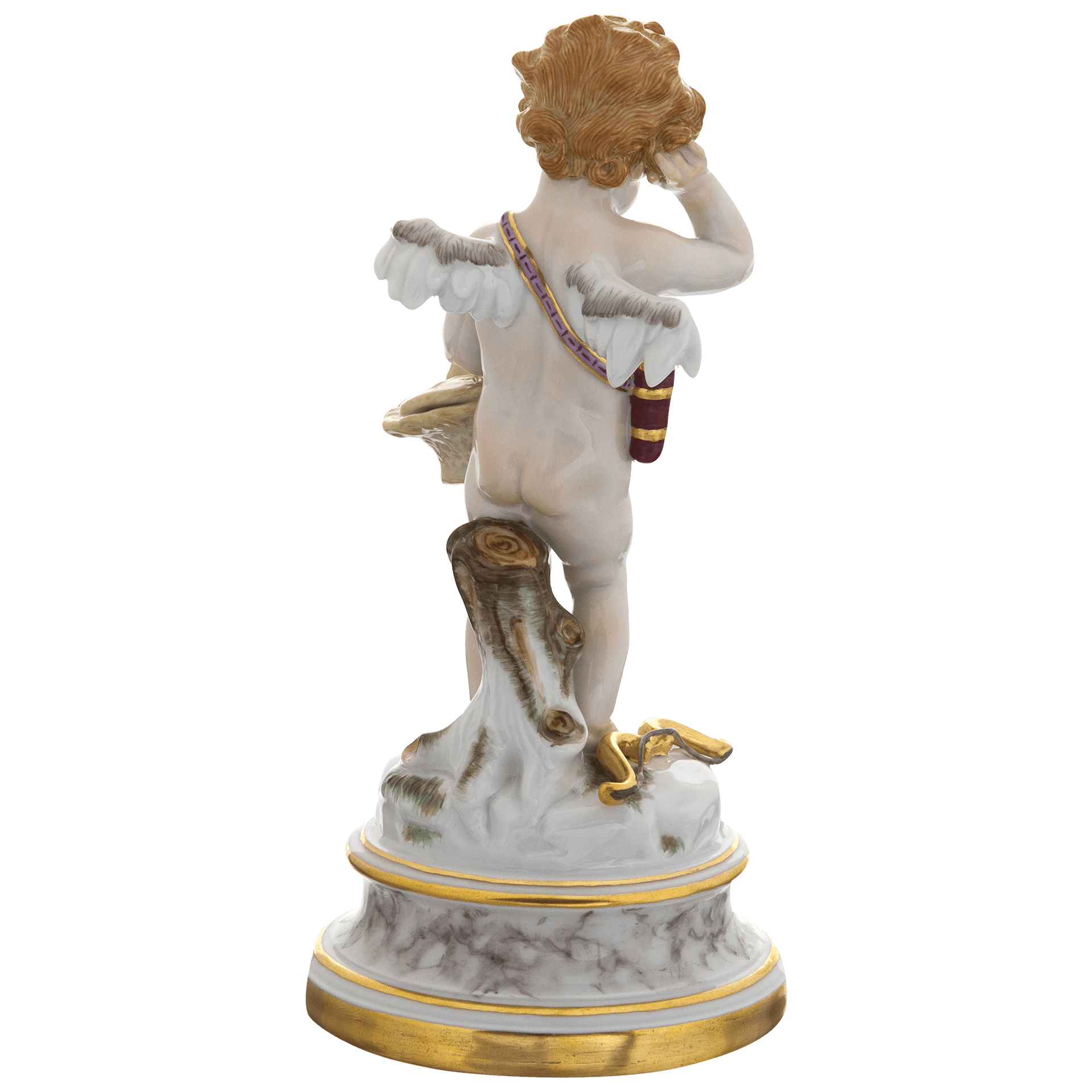 Figur enttäuschter Amor mit Korb, H 20 cm | Meissen Figuren Individuell 900300 - 70682 - Meissen Weimar