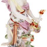 Figur Erde bunt und gold staffiert, H 14.3 cm | Meissen Figuren Individuell