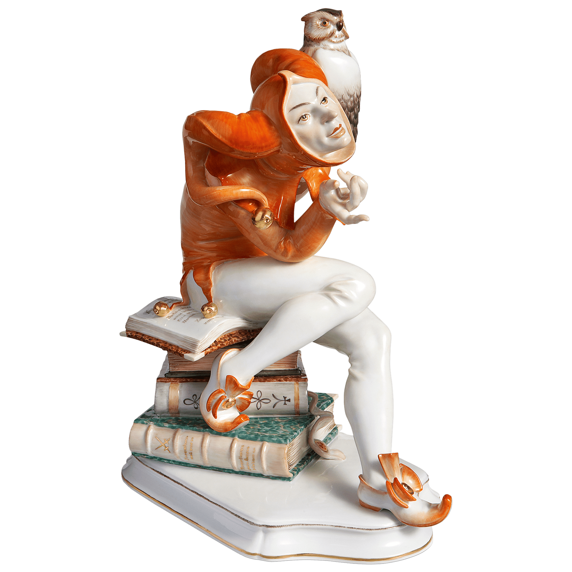 Figur Eulenspiegel, handbemalt, H 23,5 cm | Meissen Exklusiv - Kollektion 900380 - 73347 - Meissen Weimar