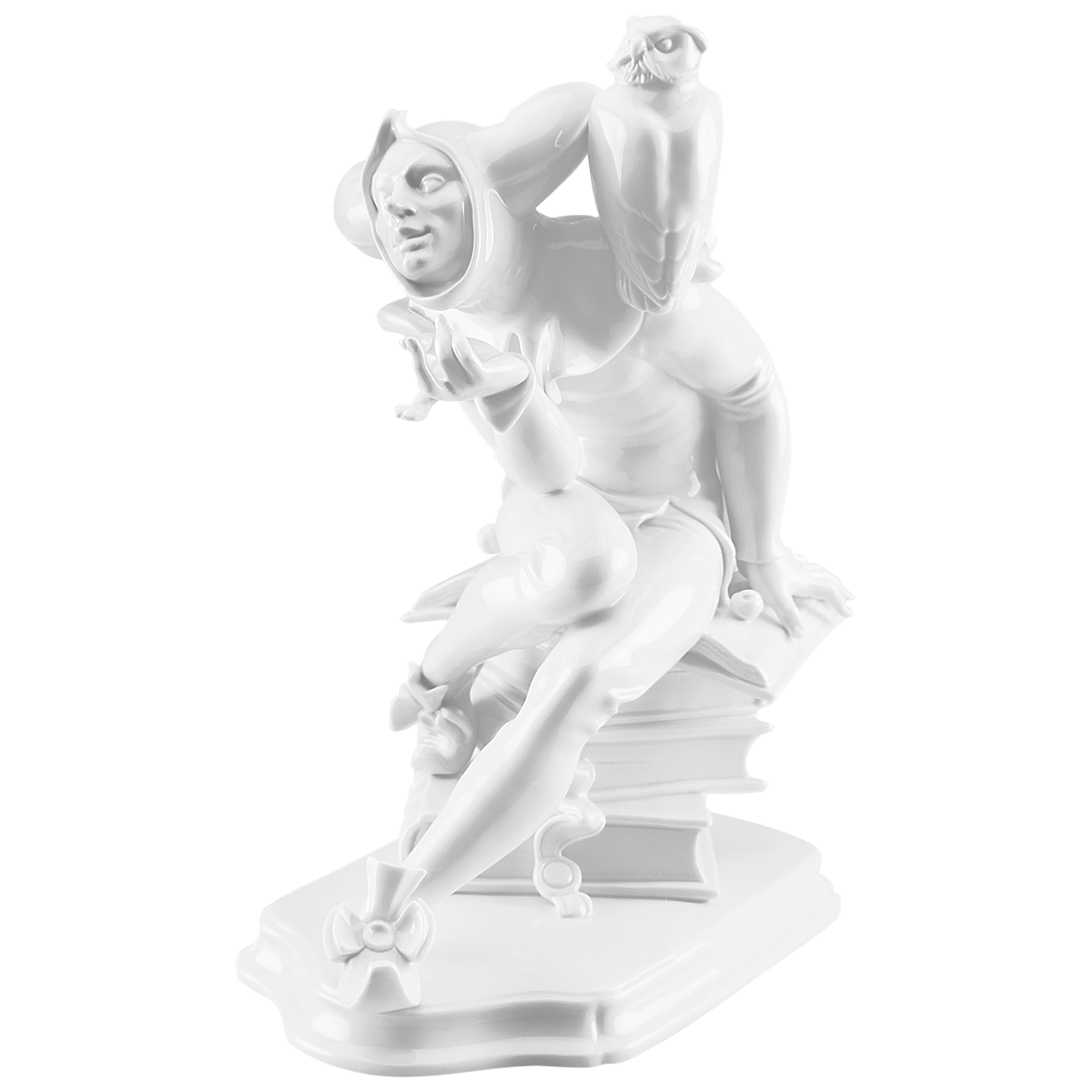 Figur Eulenspiegel, Weiß, H 23,5 cm | Meissen Figuren Individuell 000001 - 73347 - Meissen Weimar