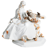 Figur, Exklusiv-Kollektion Lady with Moor, H 26 cm | Meissen Exklusiv-Kollektion