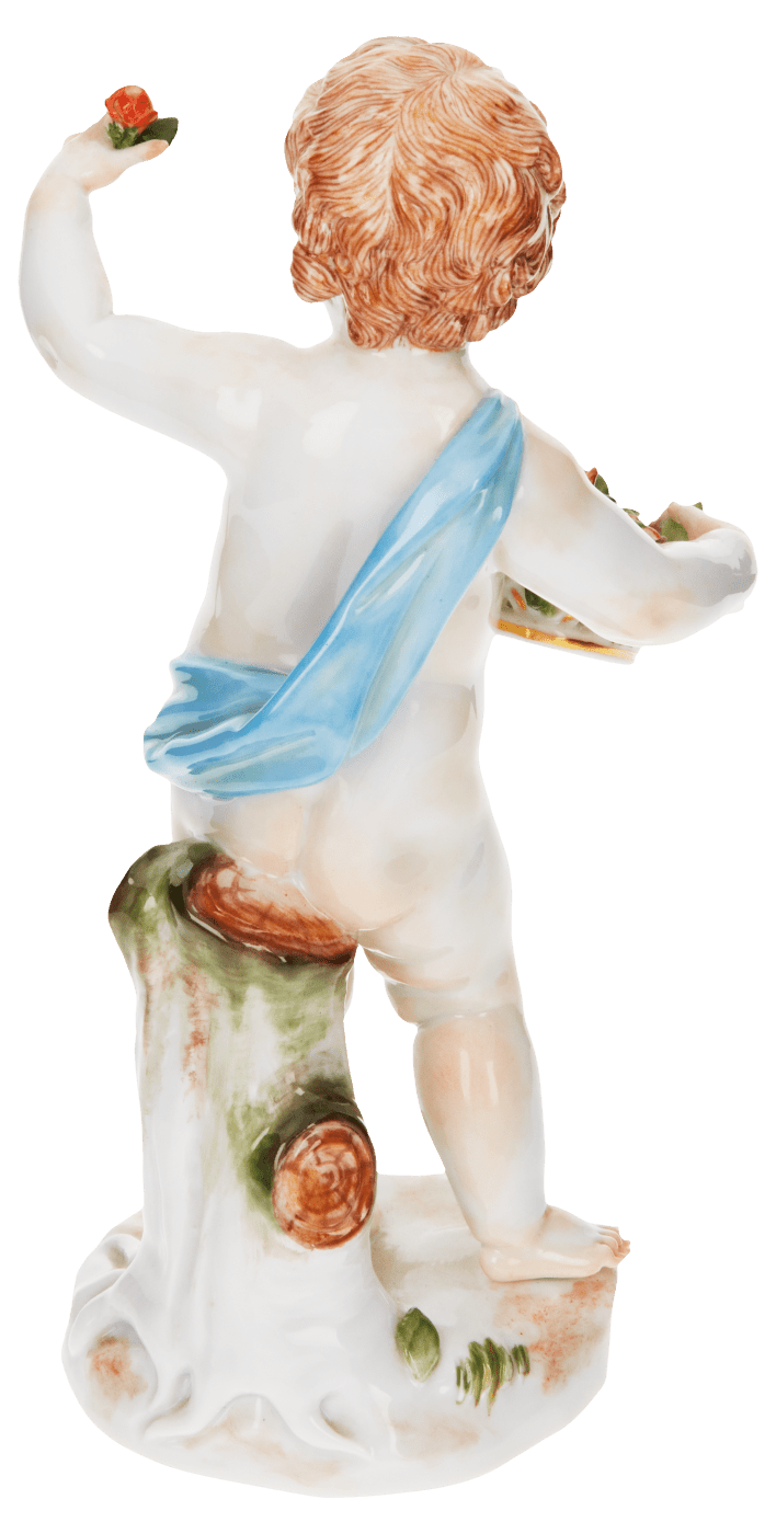 Figur Frühling, bunt und gold staffiert, H 15 cm | Meissen Allegorische Figuren 900300 - 61062 - Meissen Weimar