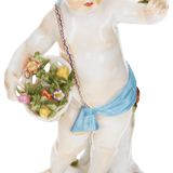 Figur Frühling, bunt und gold staffiert, H 15 cm | Meissen Allegorische Figuren