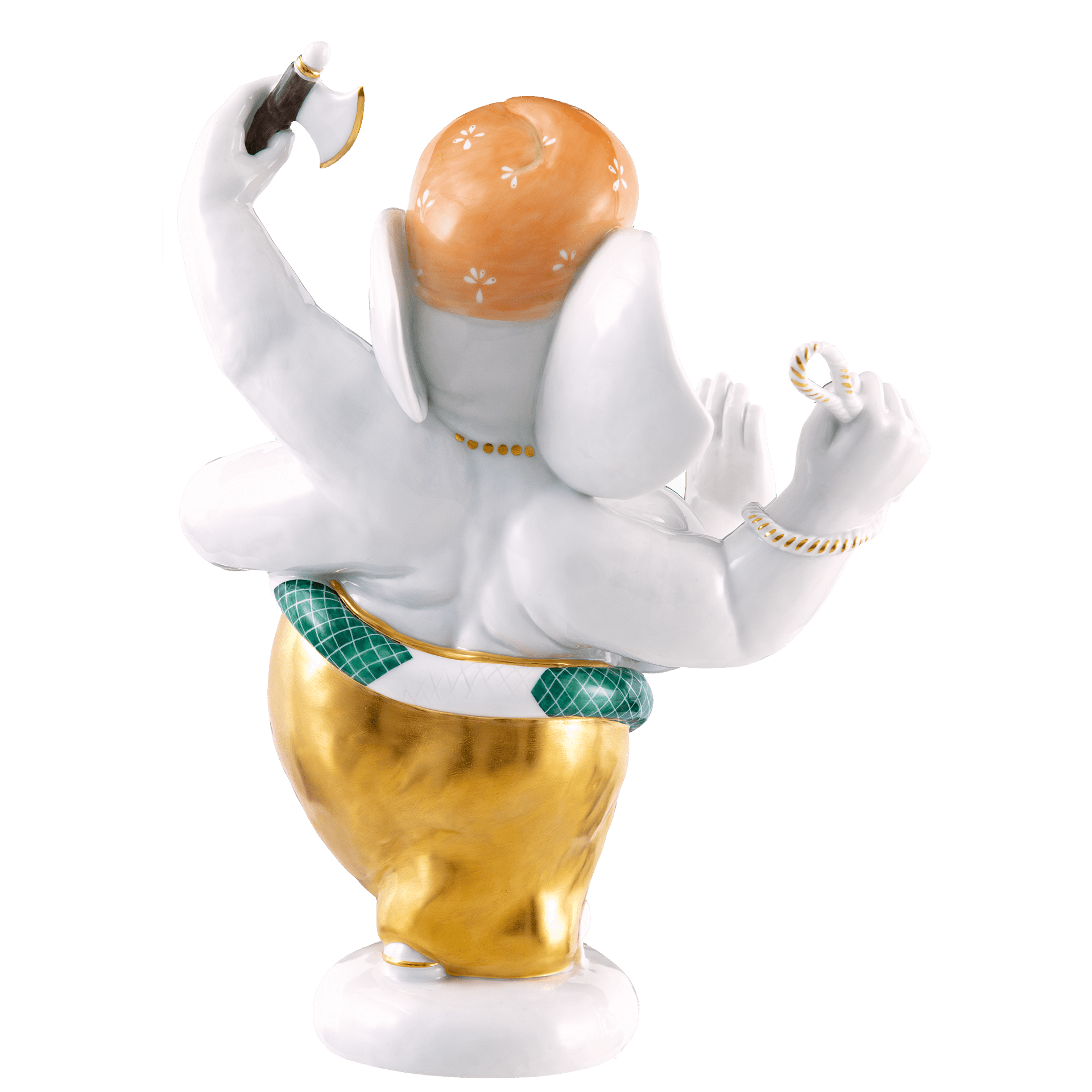 Figur Ganesha, bunt und gold staffiert, H 24.5 cm | Meissen Figuren Individuell 900300 - 73955 - Meissen Weimar