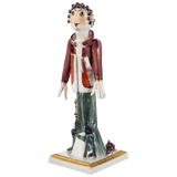 Figur Gärtnerjunge mit Weinstock und Trauben, H 19 cm | Meissen Figuren-Edition Gärtnerkinder
