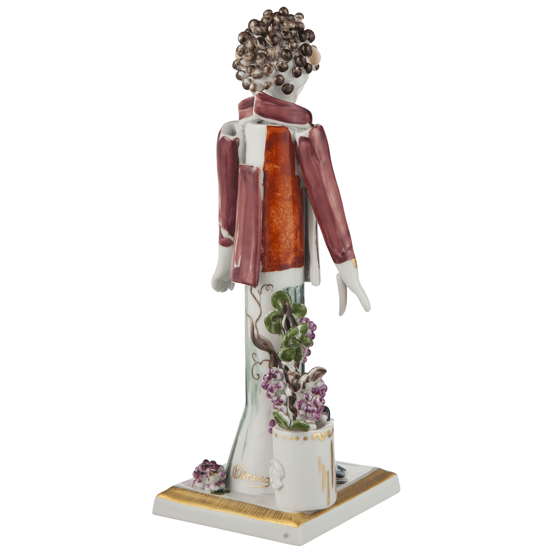 Figur Gärtnerjunge mit Weinstock und Trauben, H 19 cm | Meissen Figuren - Edition Gärtnerkinder 900300 - 83587 - Meissen Weimar