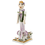 Figur Gärtnermädchen bunt und gold staffiert H 18,5 cm | Meissen Figuren-Edition Gärtnerkinder