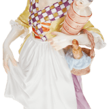 Figur Gnaga, bunt und gold staffiert, H 17 cm | Meissen Figuren-Edition Italienische Komödie