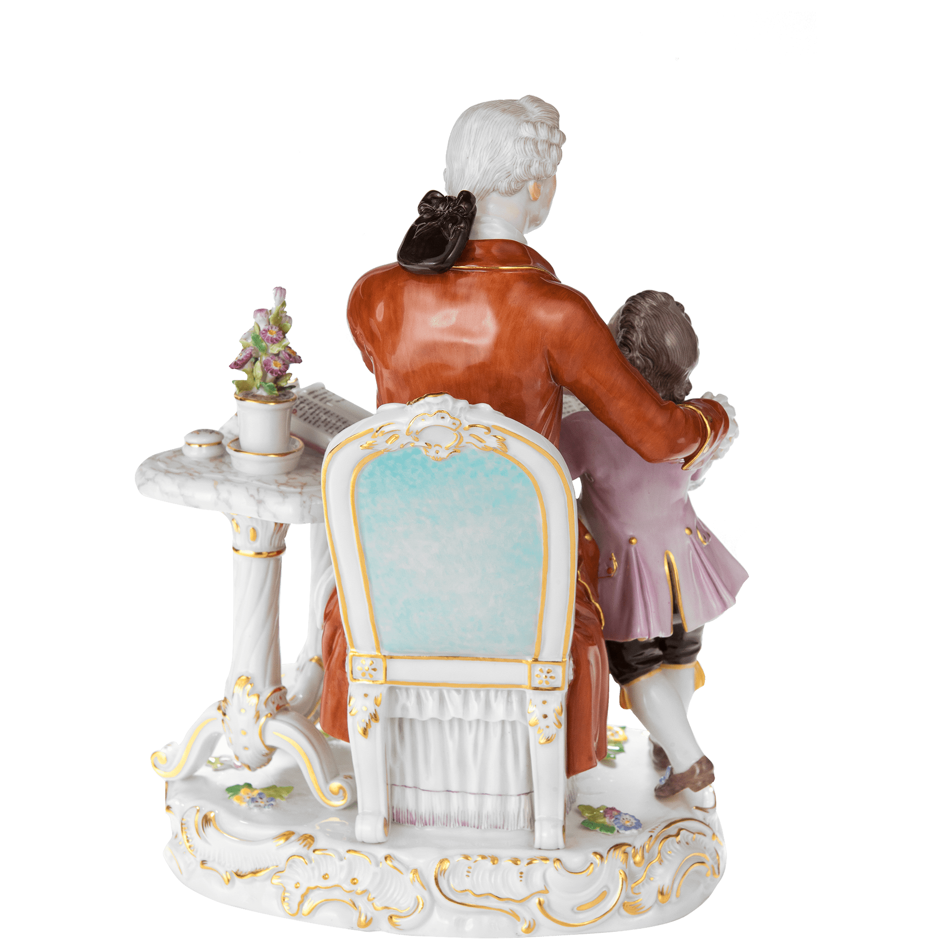 Figur Großvater und Enkel, 22,5 cm hoch | Meissen Limitierte Meisterwerke 900384 - 73710 - Meissen Weimar