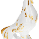 Figur Hahn, Gold staffiert, H 15,8 cm | Meissen Einzelplastik