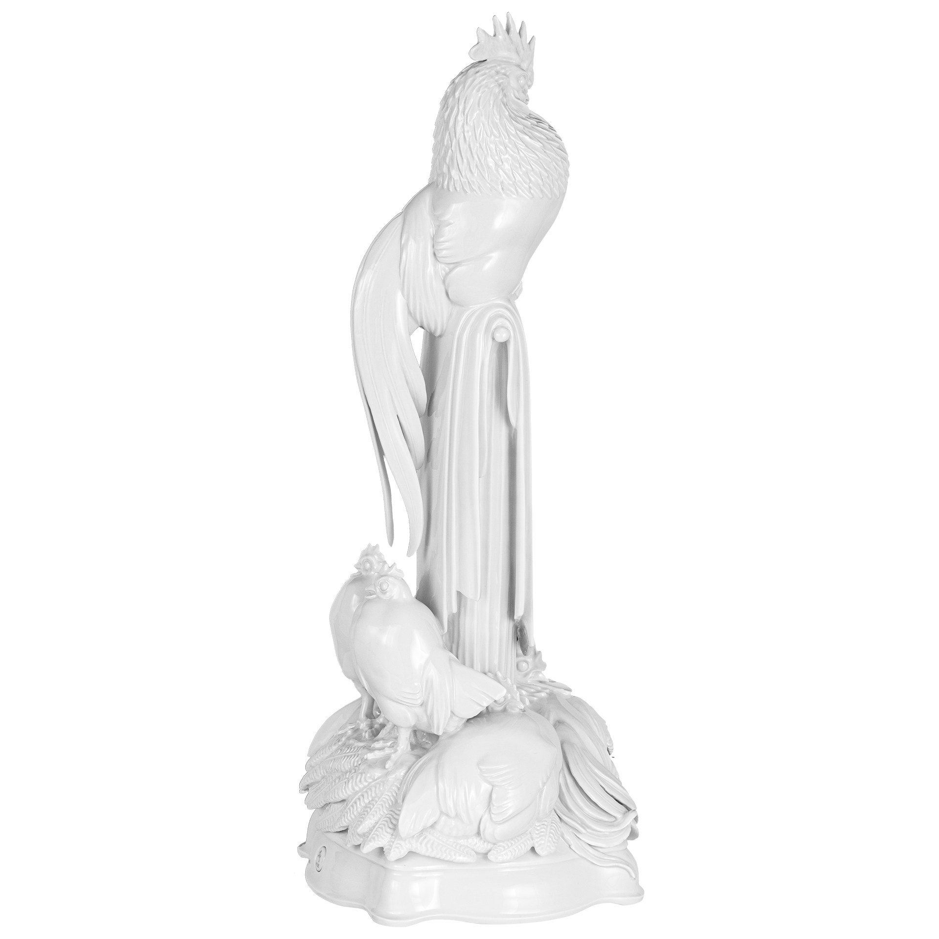 Figur Hahnengruppe, Porzellan, H 44 cm | Meissen Limitierte Meisterwerke 000084 - 77m07 - Meissen Weimar