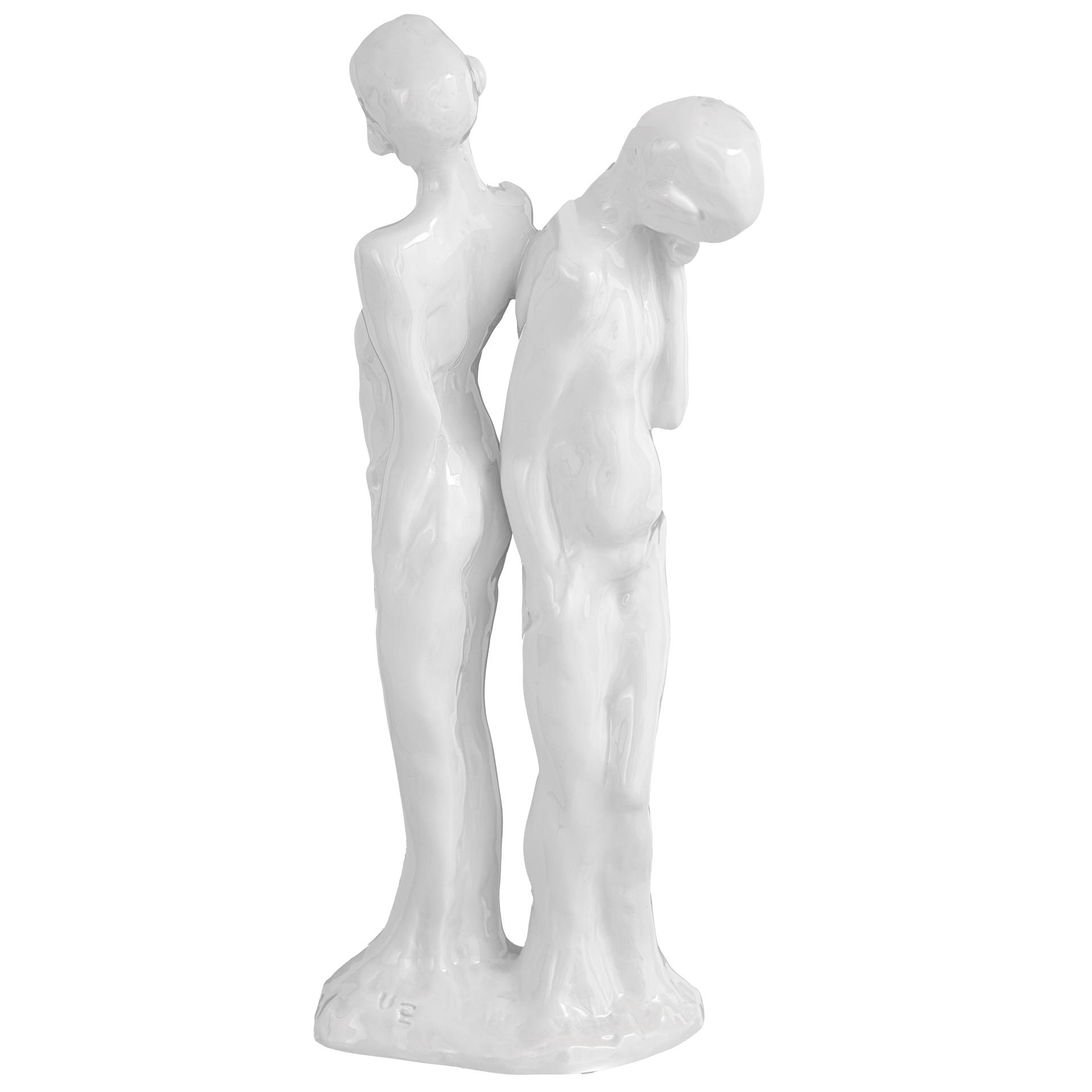 Figur Handypaar, Weiß, H 32 cm | Meissen Figuren Individuell 000001 - 90308 - Meissen Weimar
