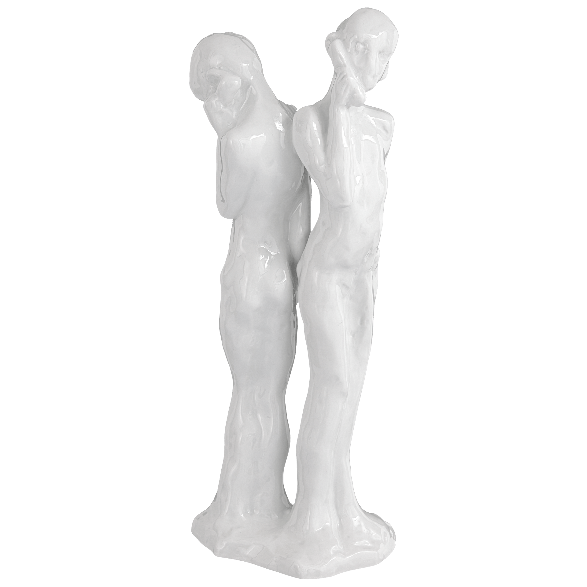 Figur Handypaar, Weiß, H 32 cm | Meissen Figuren Individuell 000001 - 90308 - Meissen Weimar