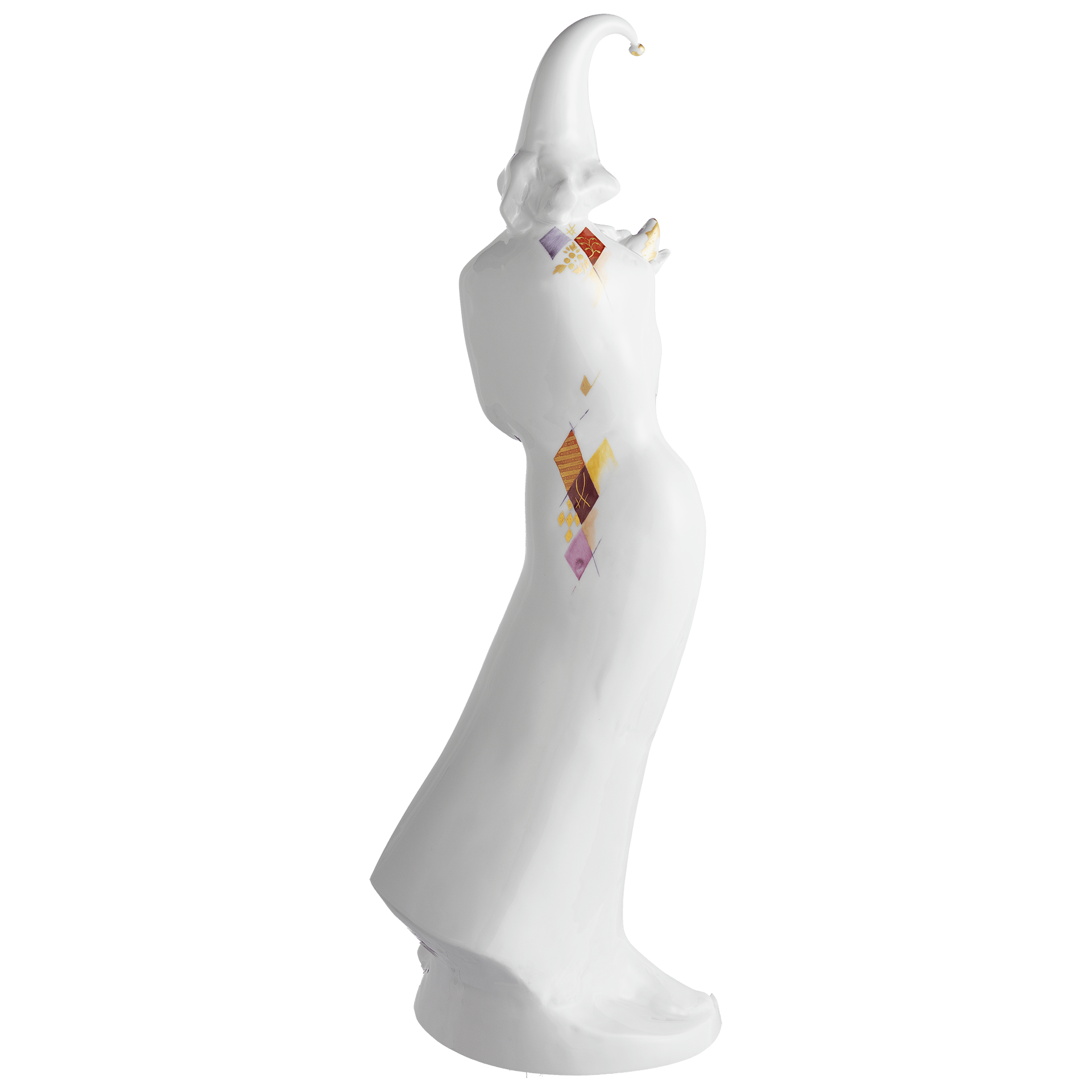 Figur Harlekin, Weiß, H 42 cm, limitiert 25 Stück | Meissen Einzelplastik 900374 - 73643 - Meissen Weimar