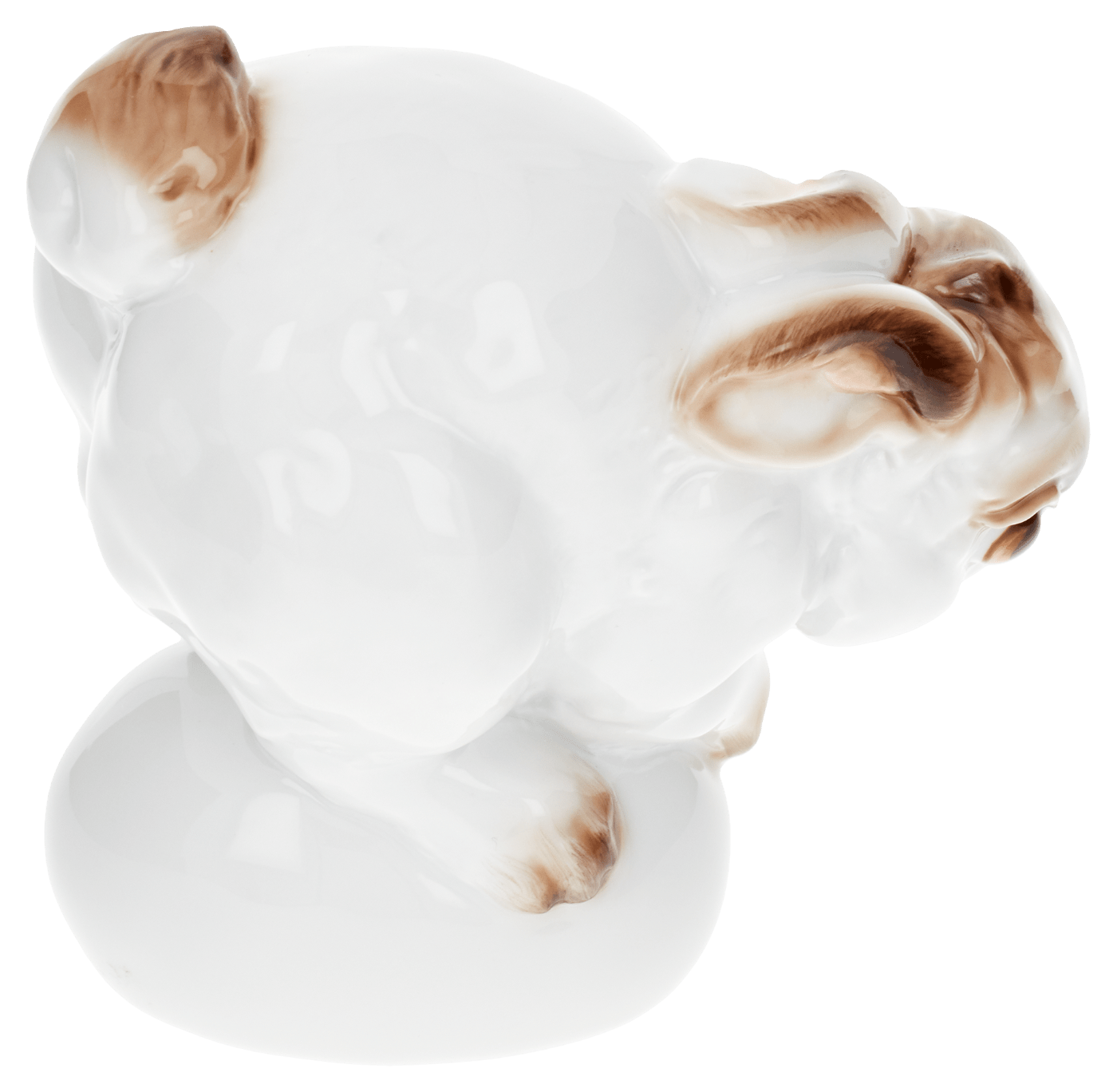 Figur Hase Benno, Bunt staffiert, H 8,5 cm | Meissen Figuren Individuell 900100 - 83605 - Meissen Weimar