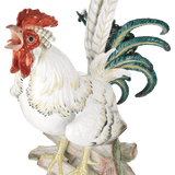 Figur Haushahn auf Holzstoß, Höhe 35 cm | Meissen Exklusiv-Kollektion
