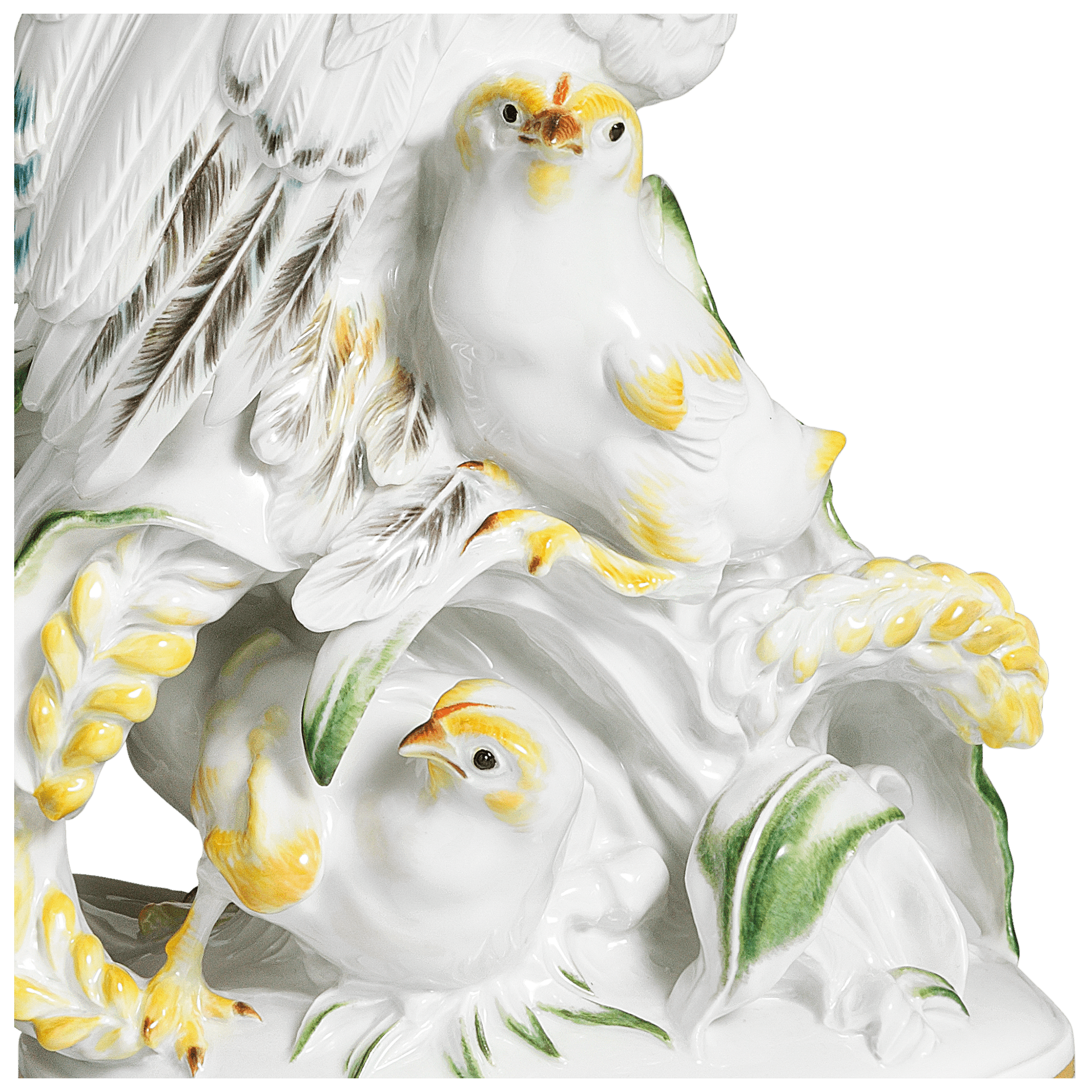 Figur Henne mit Küken, handbemalt, H 39 cm | Meissen Exklusiv - Kollektion 900380 - 77393 - Meissen Weimar