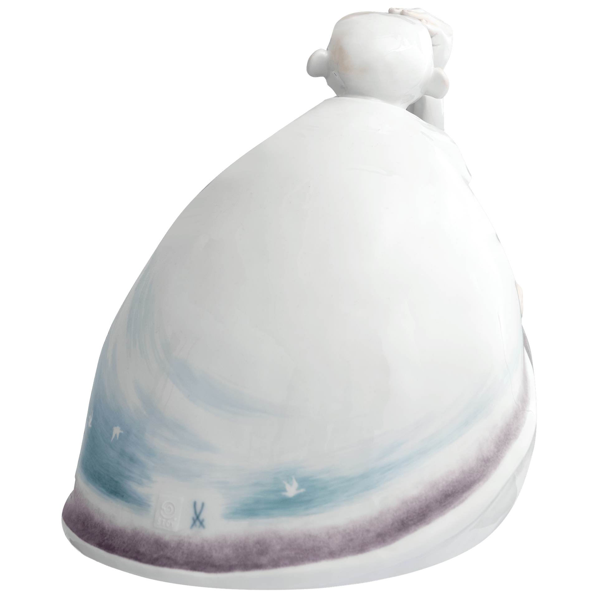 Figur Herr Käfer wartet, Porzellan, H 28,5 cm | Meissen Unikate 63c049 - u6461 - Meissen Weimar