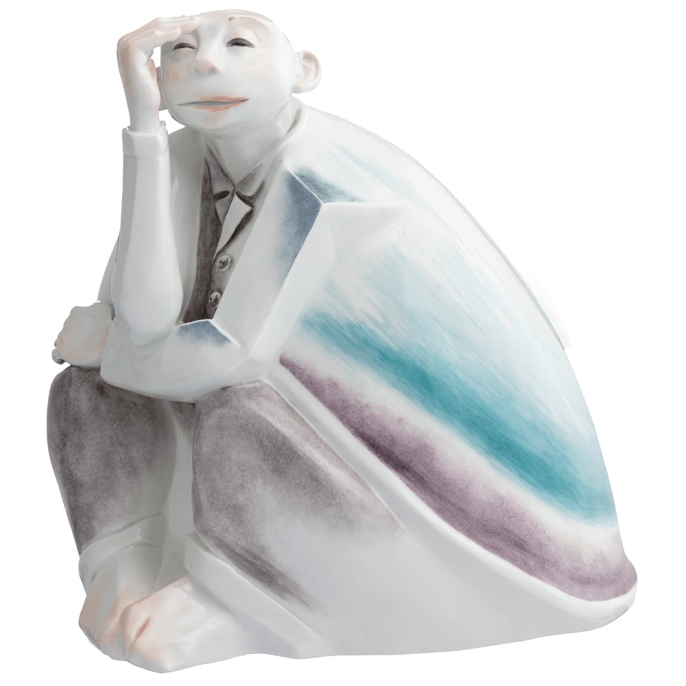 Figur Herr Käfer wartet, Porzellan, H 28,5 cm | Meissen Unikate 63c049 - u6461 - Meissen Weimar