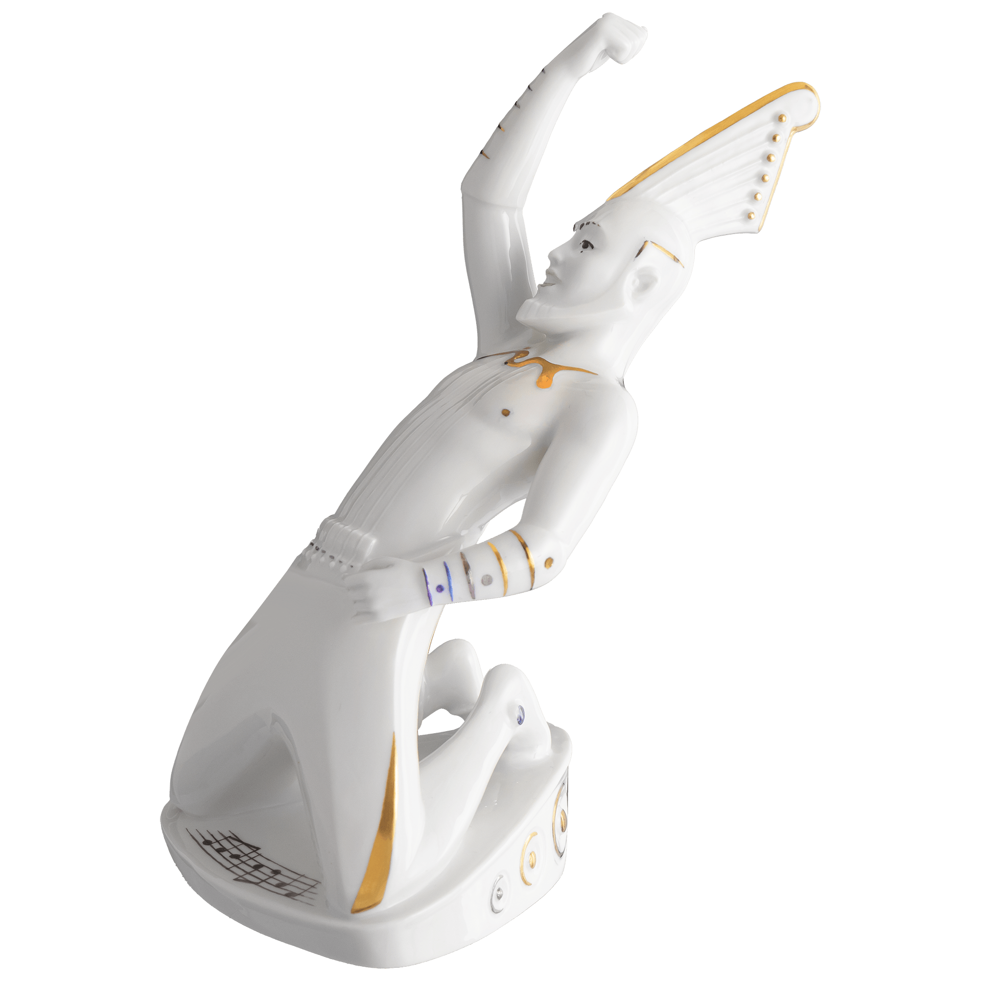 Figur Jay Tarro, Porzellan, H 19 cm | Meissen Figuren - Edition Orchester Kuriosum 90a498 - 78052 - Meissen Weimar