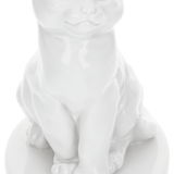 Figur Junge Katze, Weiß, H 11,5 cm | Meissen Figuren Individuell