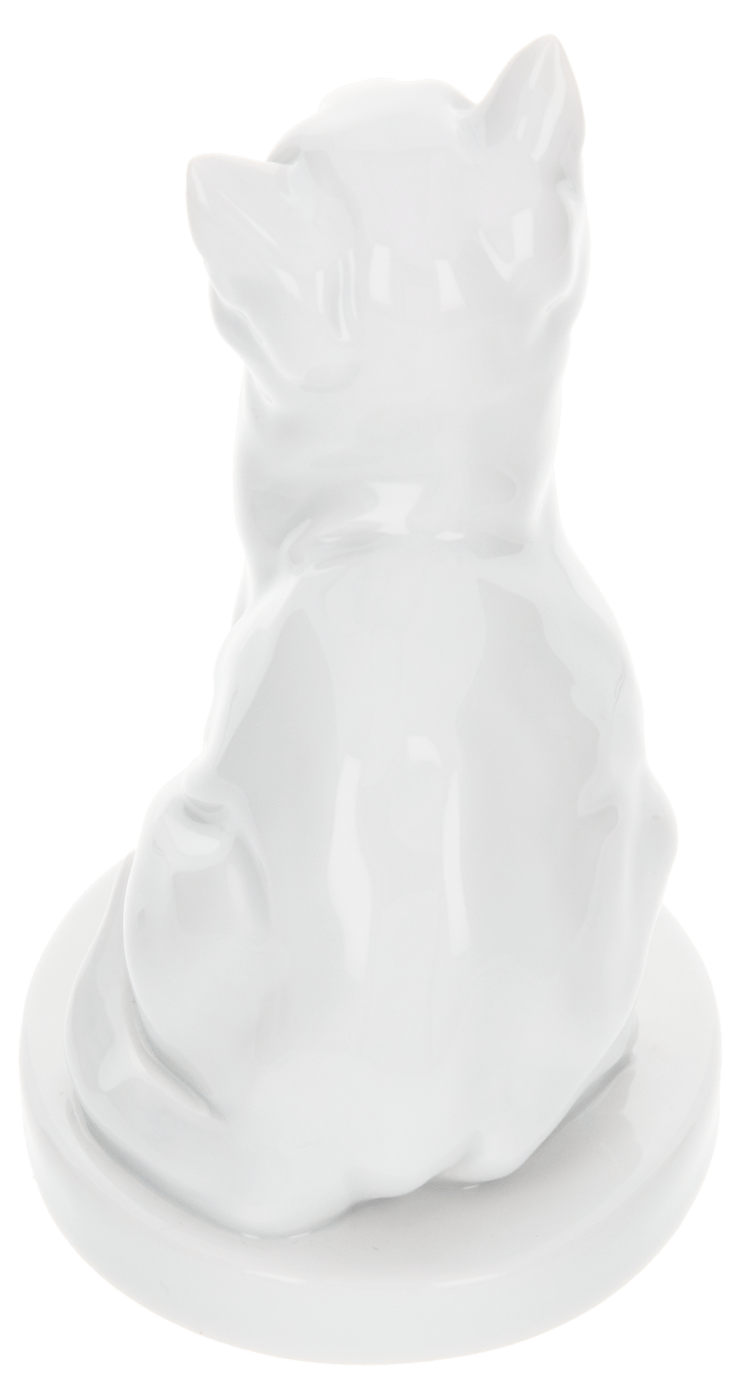 Figur Junge Katze, Weiß, H 11,5 cm | Meissen Figuren Individuell 000001 - 78850 - Meissen Weimar