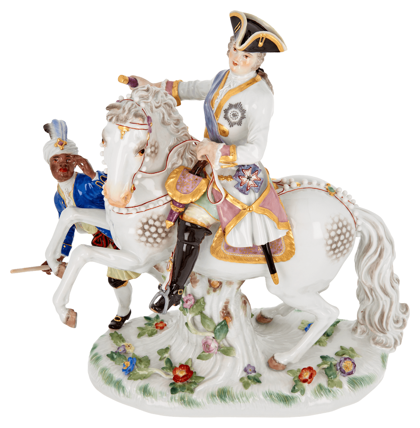 Figur Kaiserin Elisabeth II. zu Pferde, H 23 cm | Meissen Exklusiv - Kollektion 900380 - 73108 - Meissen Weimar