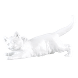 Figur Katze, Weiß, L 20 cm | Meissen Kollektion Markenzeichen
