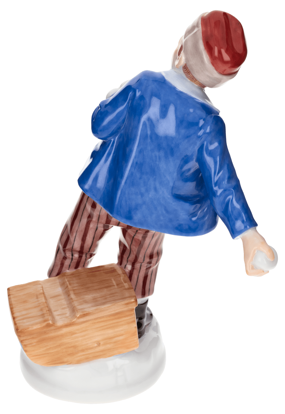 Figur Knabe Schneeball werfend, Bunt staffiert, H 13 cm | Meissen Figuren Individuell 900100 - 73394 - Meissen Weimar