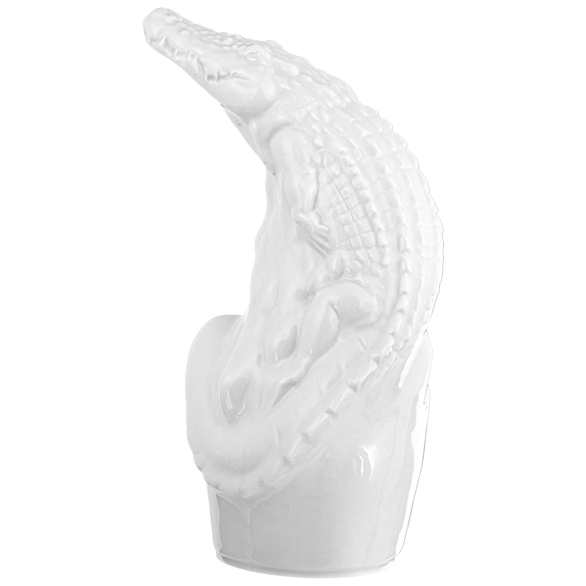 Figur Krokodil Weiß, H 17 cm | Meissen Figuren Individuell 000001 - 78038 - Meissen Weimar