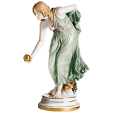 Figur Kugelspielerin, handbemalt, H 30 cm | Meissen Exklusiv-Kollektion